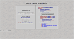 Desktop Screenshot of krasnoselskii.iitp.ru